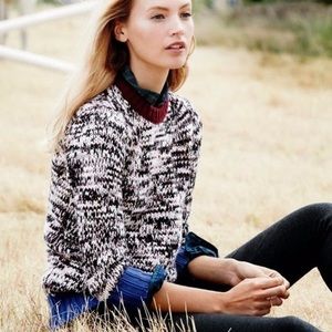 J. Crew Marled Colorblock Sweater